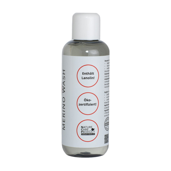 SCROC Merino Wash enthält Lanolin und ist ökozertifiziert.