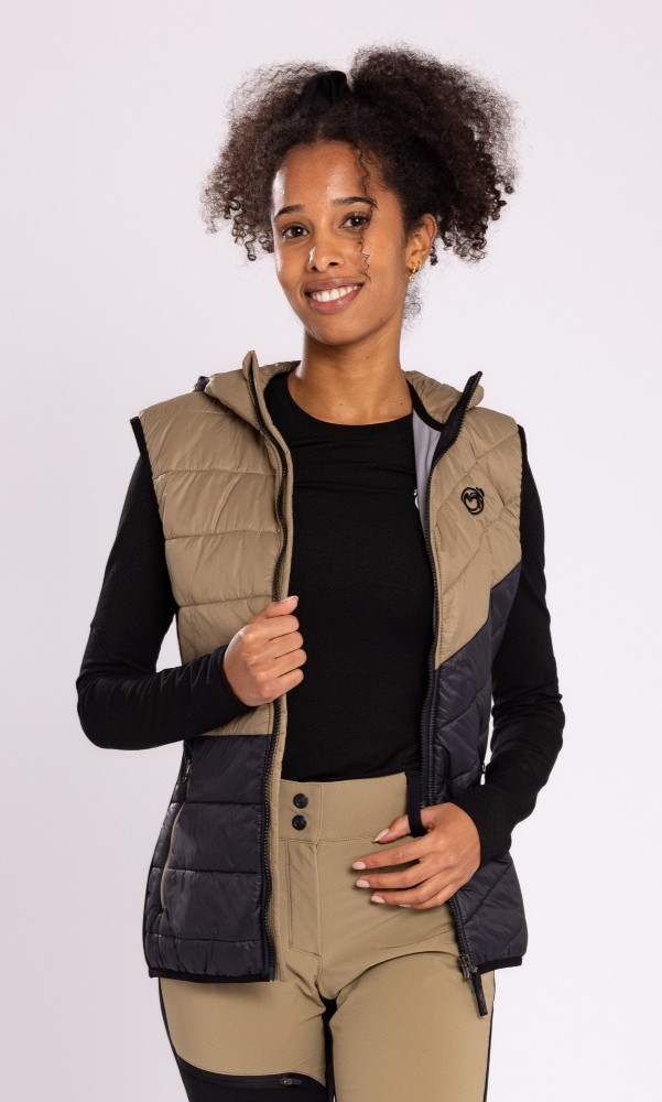 sLoft Merino Hybrid Weste Digna m - isolierende Weste mit Kapuze - SCROC