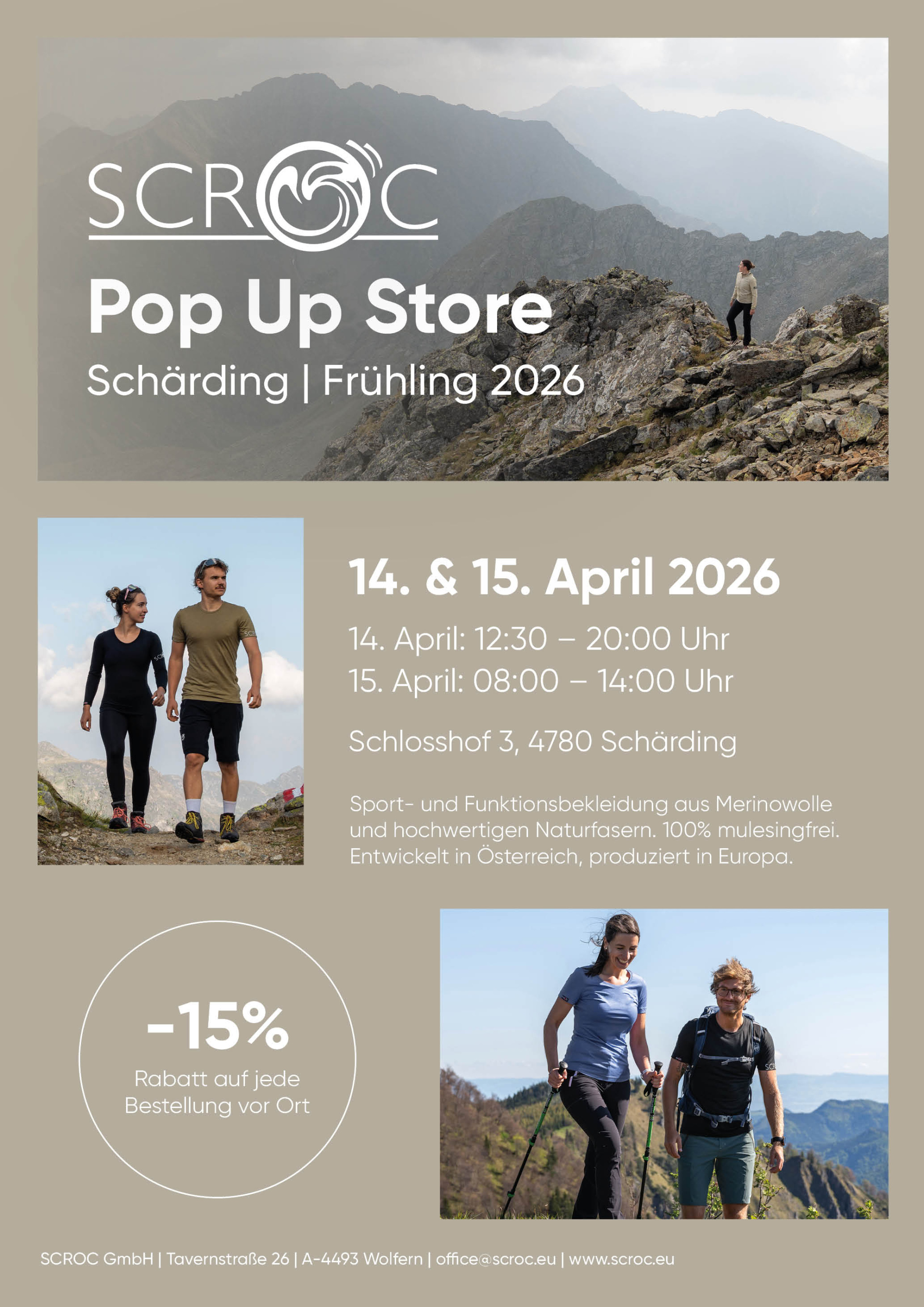 Pop up Store Schärding - SCROC