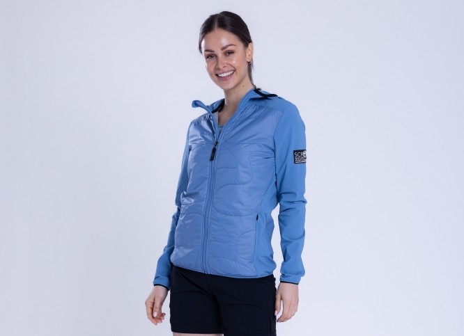 sLoft Merino Hybrid Jacke Mia w: Isolationsjacke trifft auf Softshell. SCROC