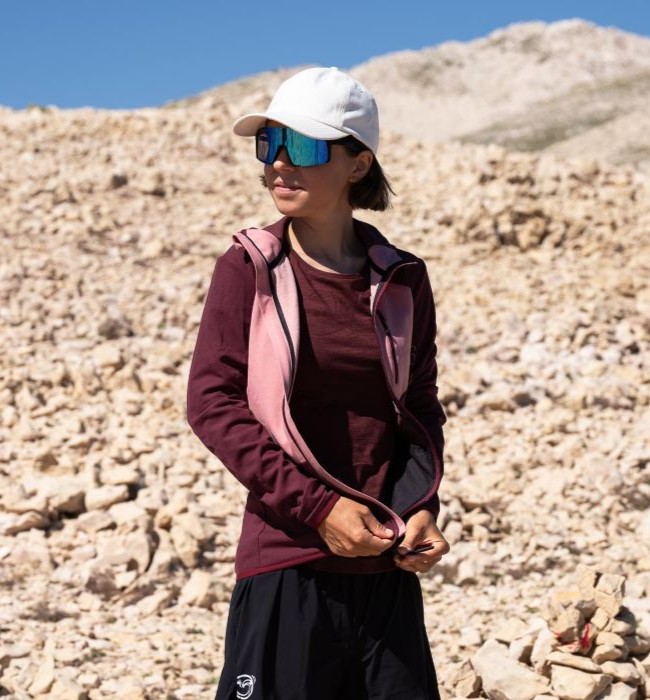 Layering: Fleece Jacken aus Merinowolle als wärmende Zwischenschicht.