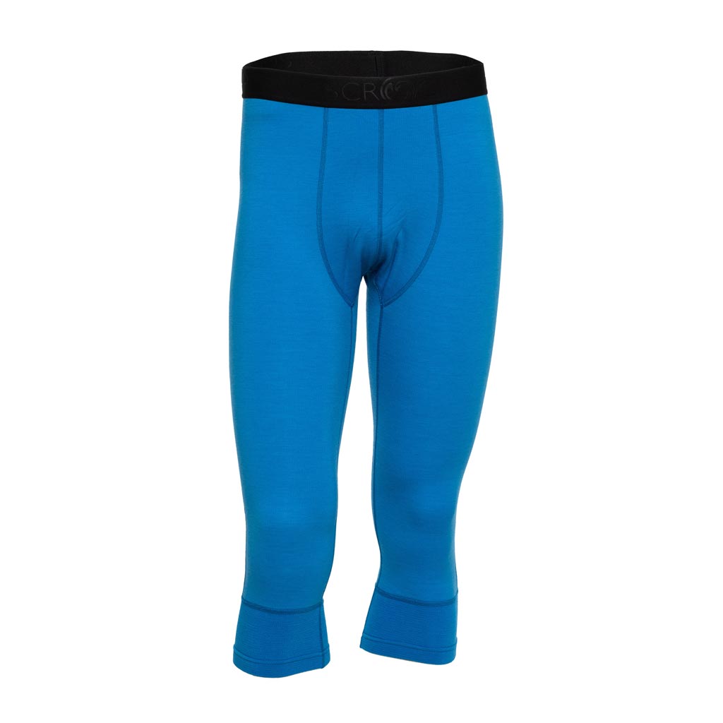 Merino 3/4 Hose 190 Suro m blau für Herren von SCROC