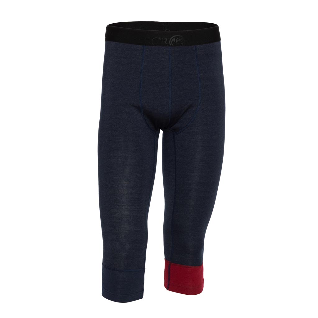 Merino 3/4 Hose 190 Suro m dunkelblau für Herren von SCROC