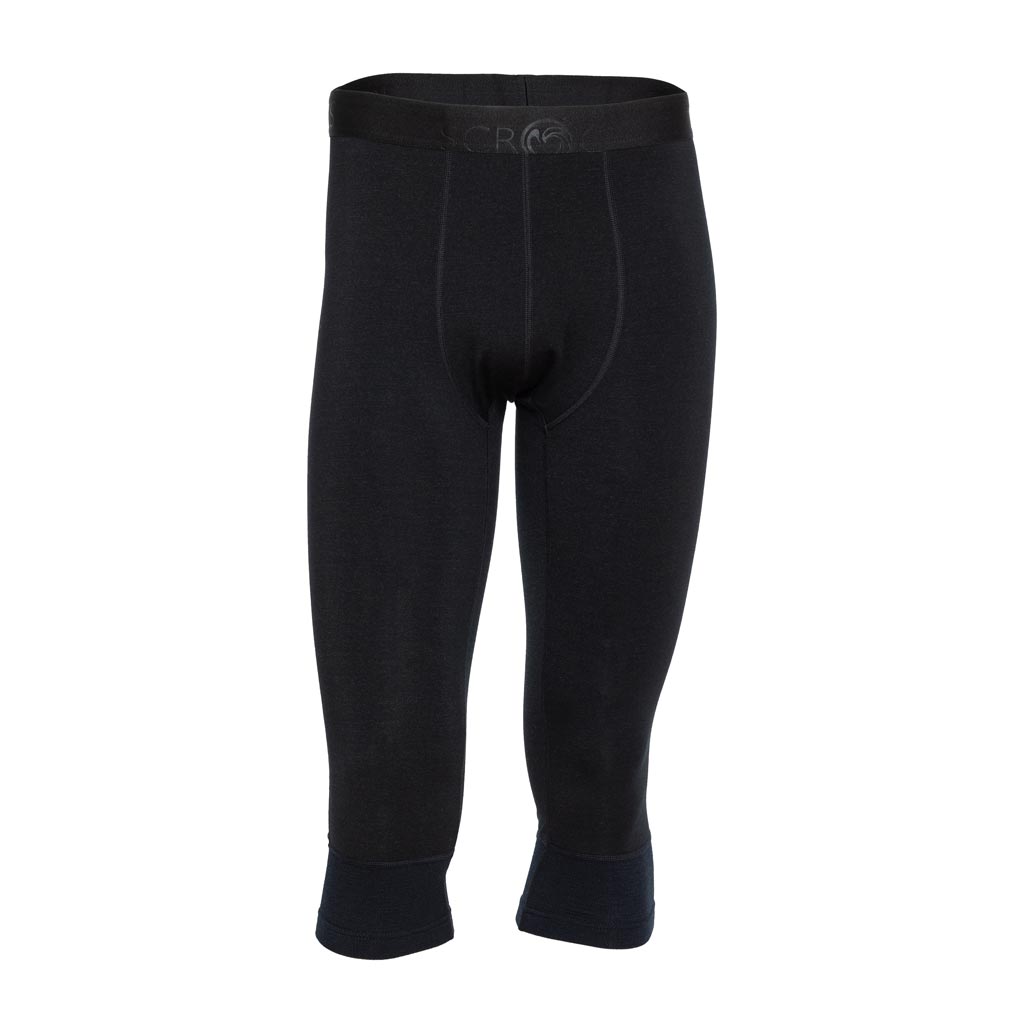 Merino 3/4 Hose 190 Suro m schwarz für Herren von SCROC