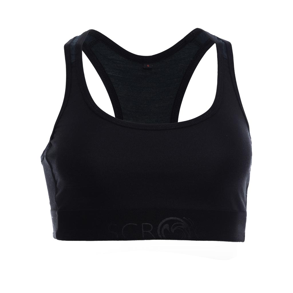 Merino BH 160 Ina w schwarz für Damen von SCROC