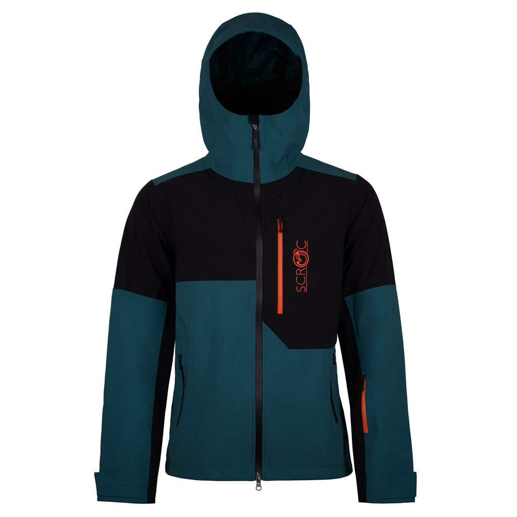 sMerinoshell Jacke pluvo petrol Herren von SCROC