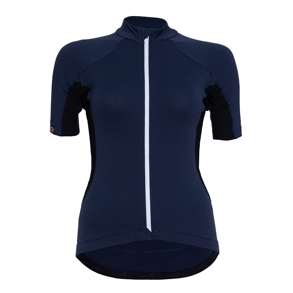 Merino Radtrikot Damen sMerino 155 Bike Trikot Fama w dunkelblau von SCROC
