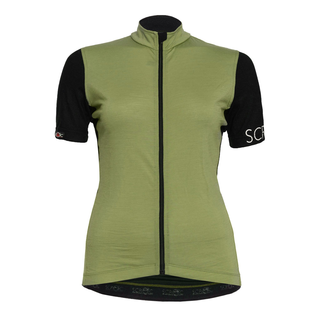 Merino Radtrikot Damen sMerino 160 Bike Trikot Pura pistazie von SCROC