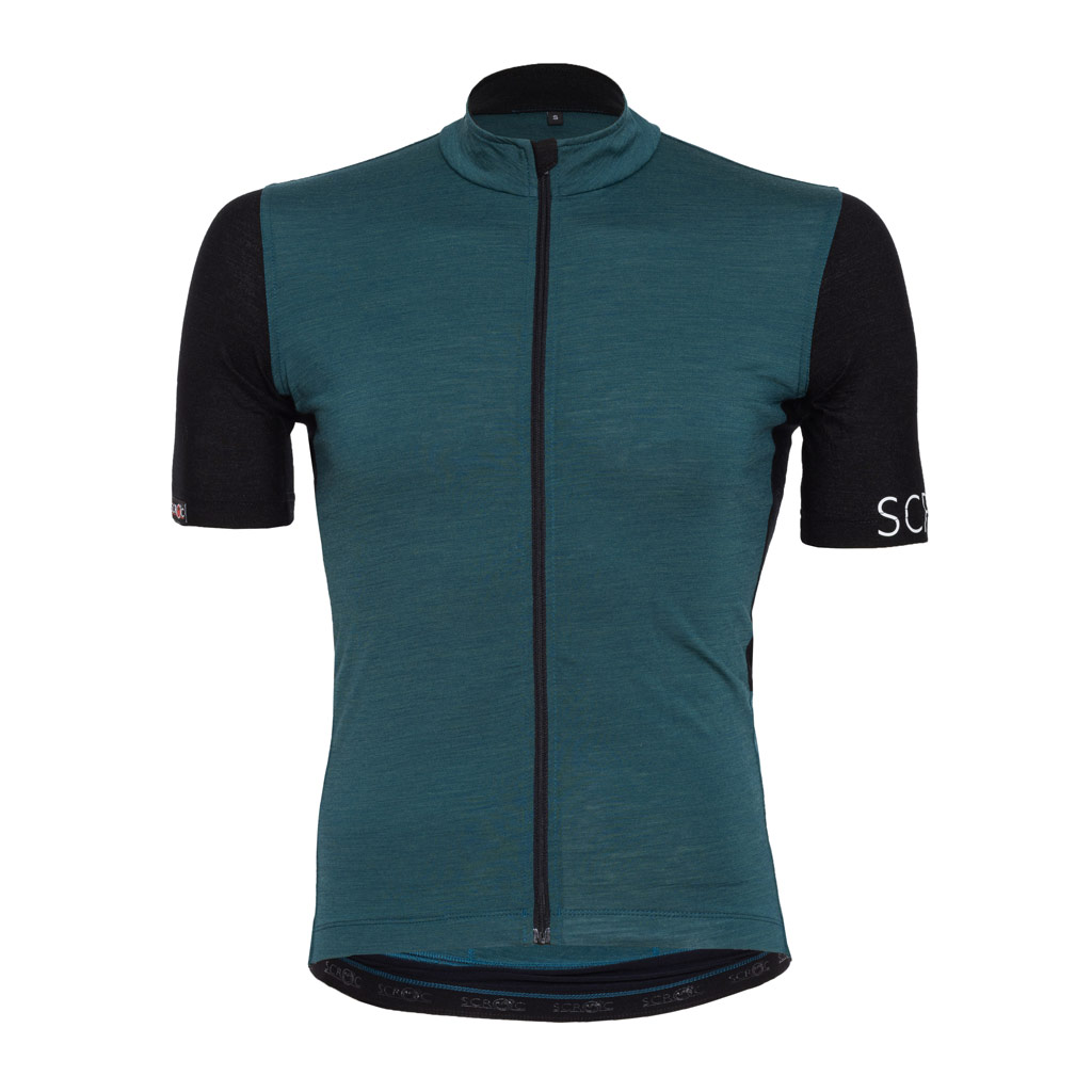 Merino Radtrikot Herren sMerino 160 Bike Trikot Pura petrol von SCROC