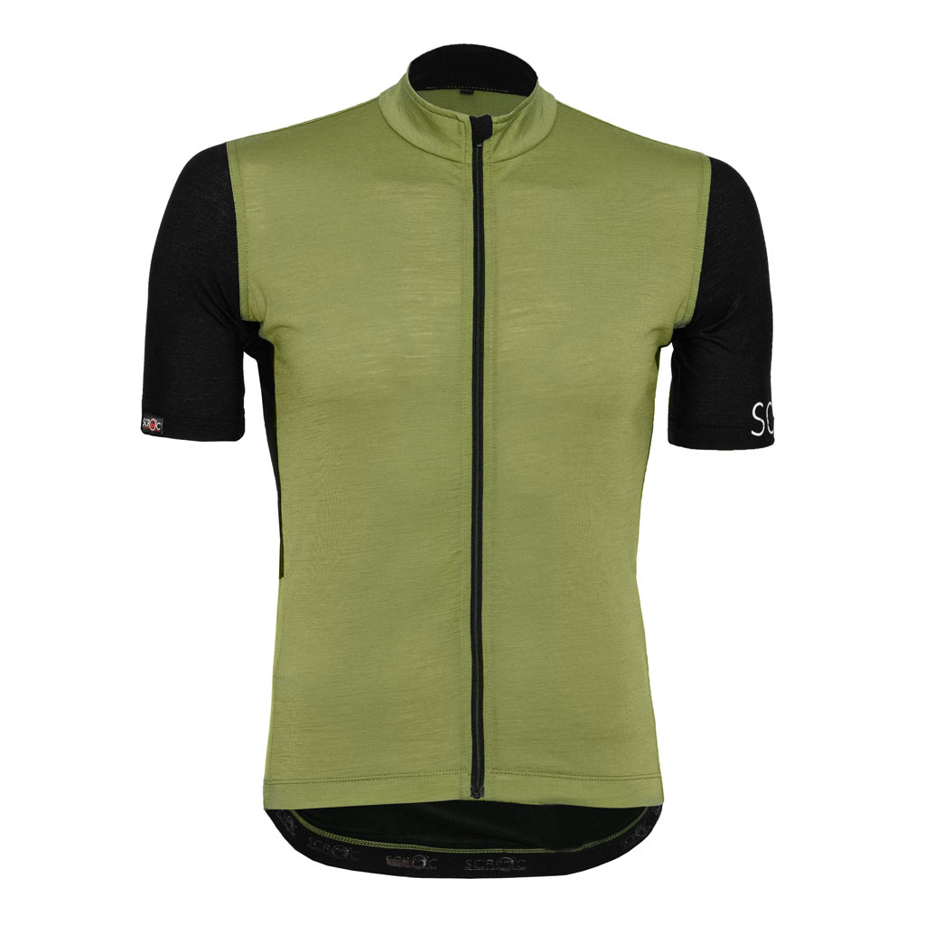 Merino Radtrikot Herren sMerino 160 Bike Trikot Pura pistazie von SCROC