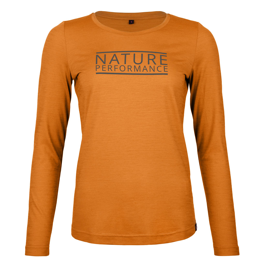 Merino Shirt 155 Ama langarm w curry für Damen von SCROC
