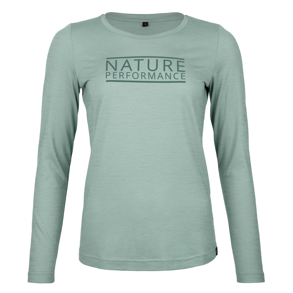 Merino Shirt 155 Ama langarm w mintgrün für Damen von SCROC