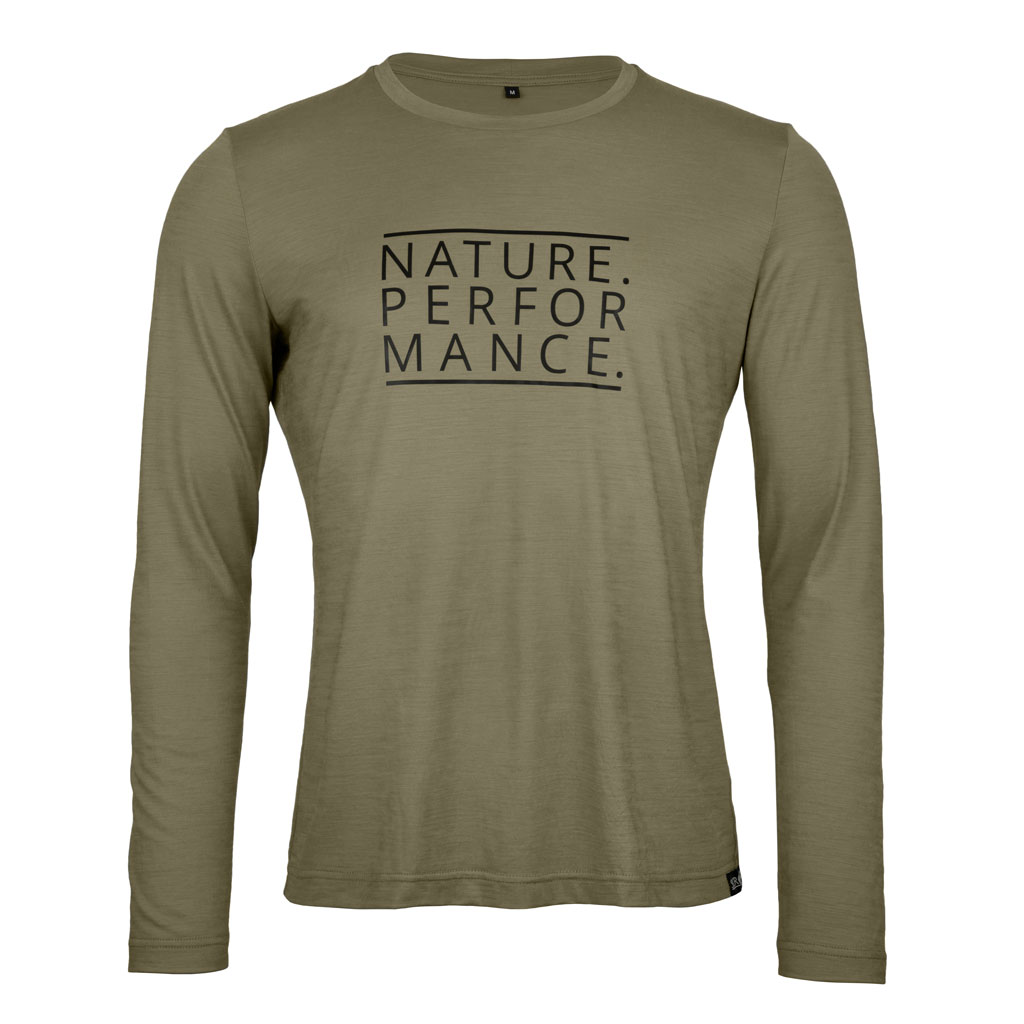 Merino Shirt 155 Ideo langarm m khaki für Herren von SCROC