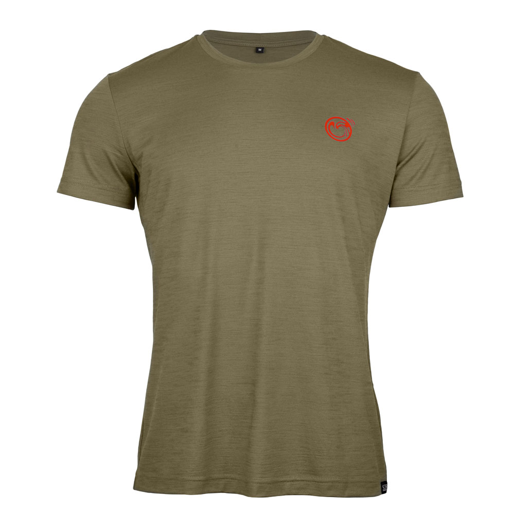 Merino Shirt 155 Lardo m khaki für Herren von SCROC