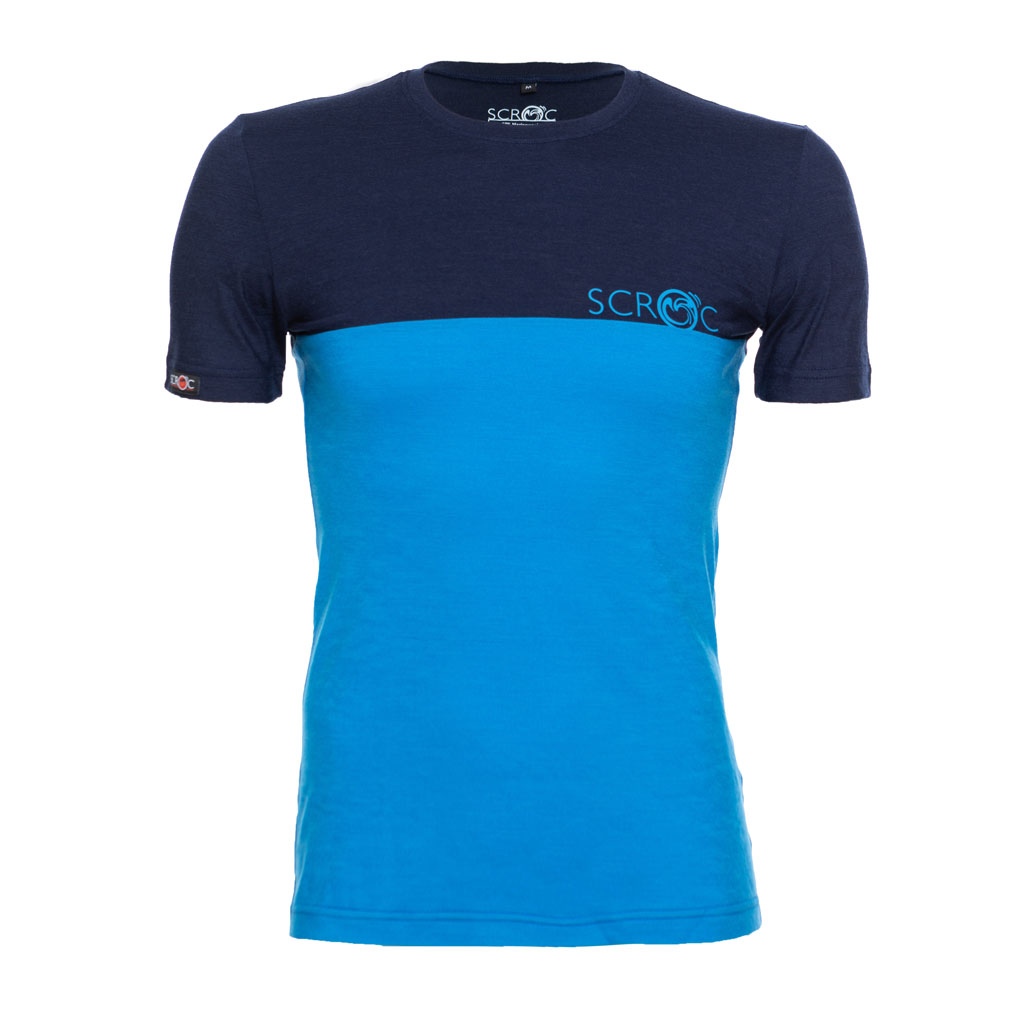 Merino Shirt 155 Teo m blau für Herren von SCROC
