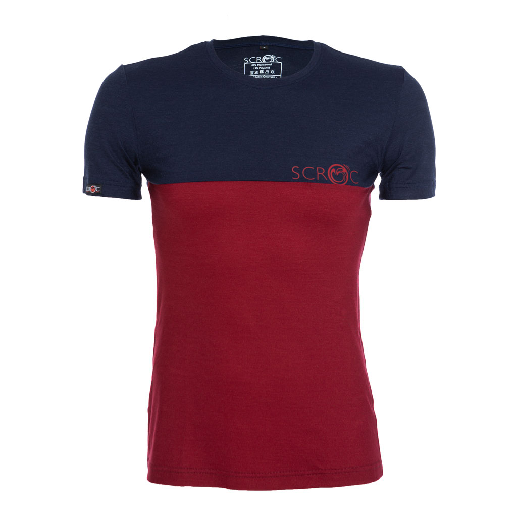 Merino Shirt 155 Teo m dunkelrot für Herren von SCROC