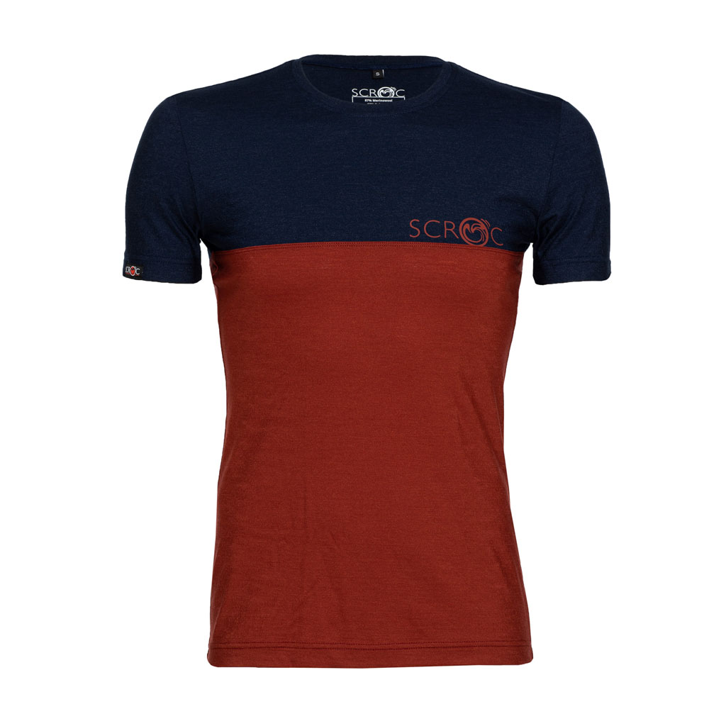 Merino Shirt 155 Teo m rostbraun für Herren von SCROC