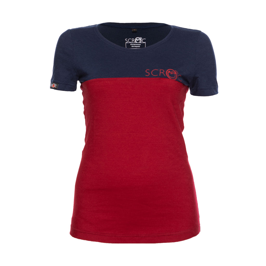 Merino Shirt 155 Teo w dunkelrot für Damen von SCROC