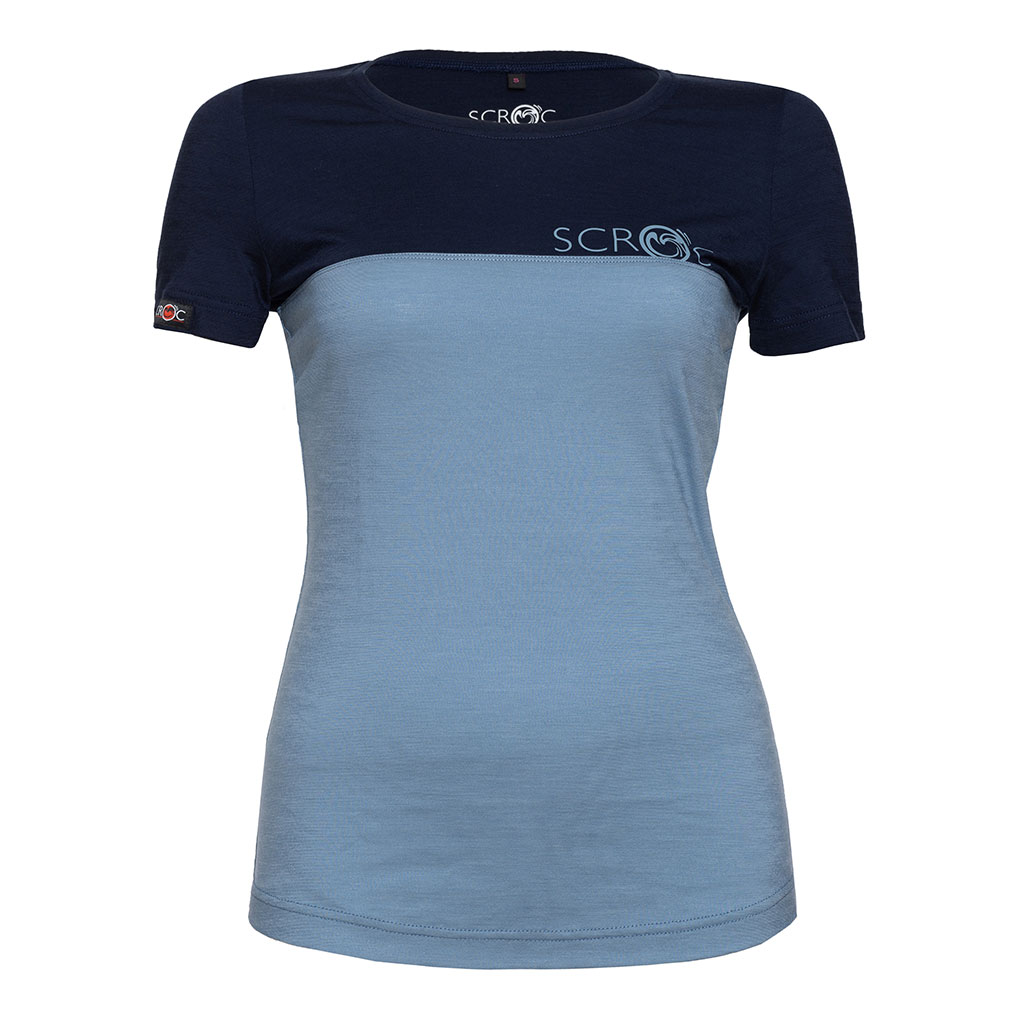 Merino Shirt 155 Teo w eisblau für Damen von SCROC