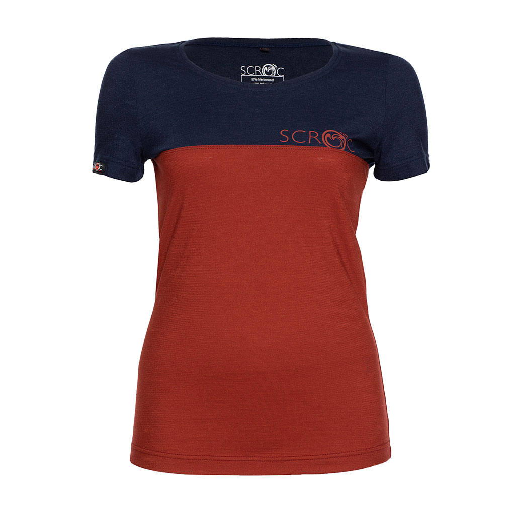 Merino Shirt 155 Teo w rostbraun für Damen von SCROC