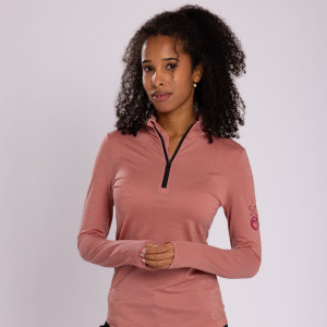 Merino Shirt 155 Tia langarm w in altrosa für Damen von SCROC.
