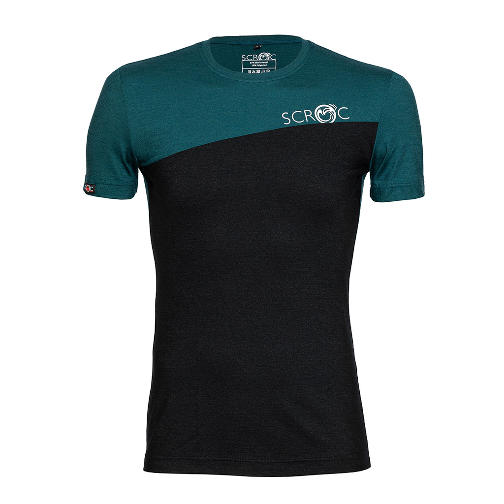 Merino Shirt 160 dukolora m petrol für Herren von SCROC