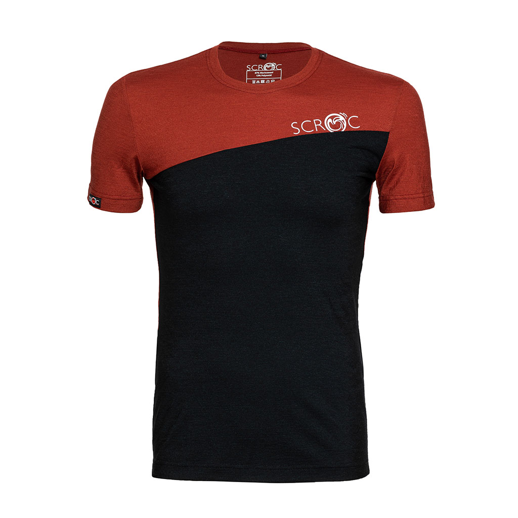 Merino Shirt 160 dukolora m rostbraun für Herren von SCROC