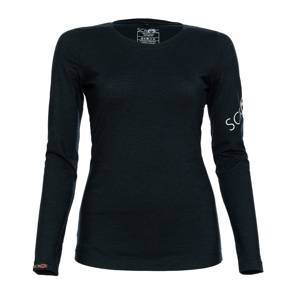 Merino Shirt 160 Etera langarm w graphite für Damen von SCROC