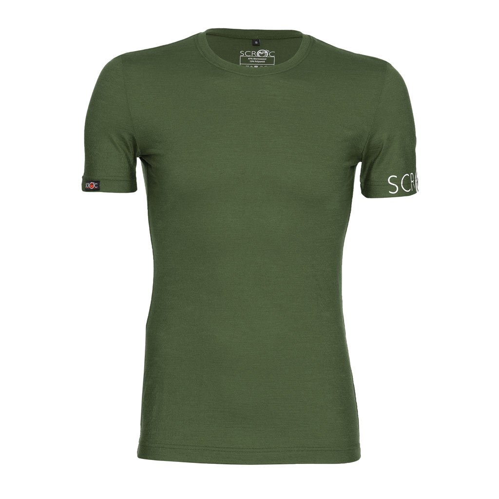 Merino Shirt 160 Etera m moosgrün für Herren von SCROC