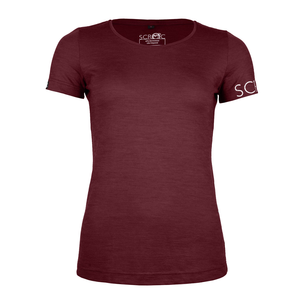 Merino Shirt 160 Etera w weinrot für Damen von SCROC