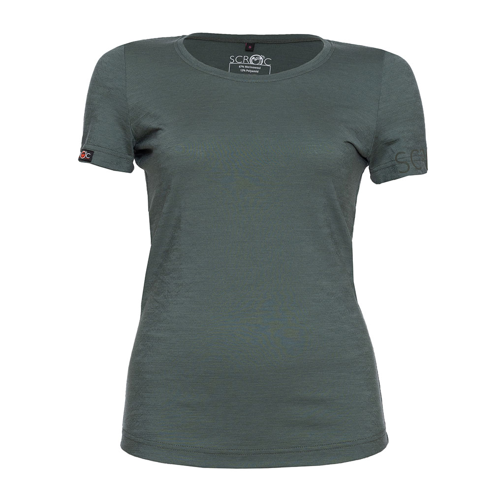 Merino Shirt 160 Flui w dunkler Salbei für Damen von SCROC