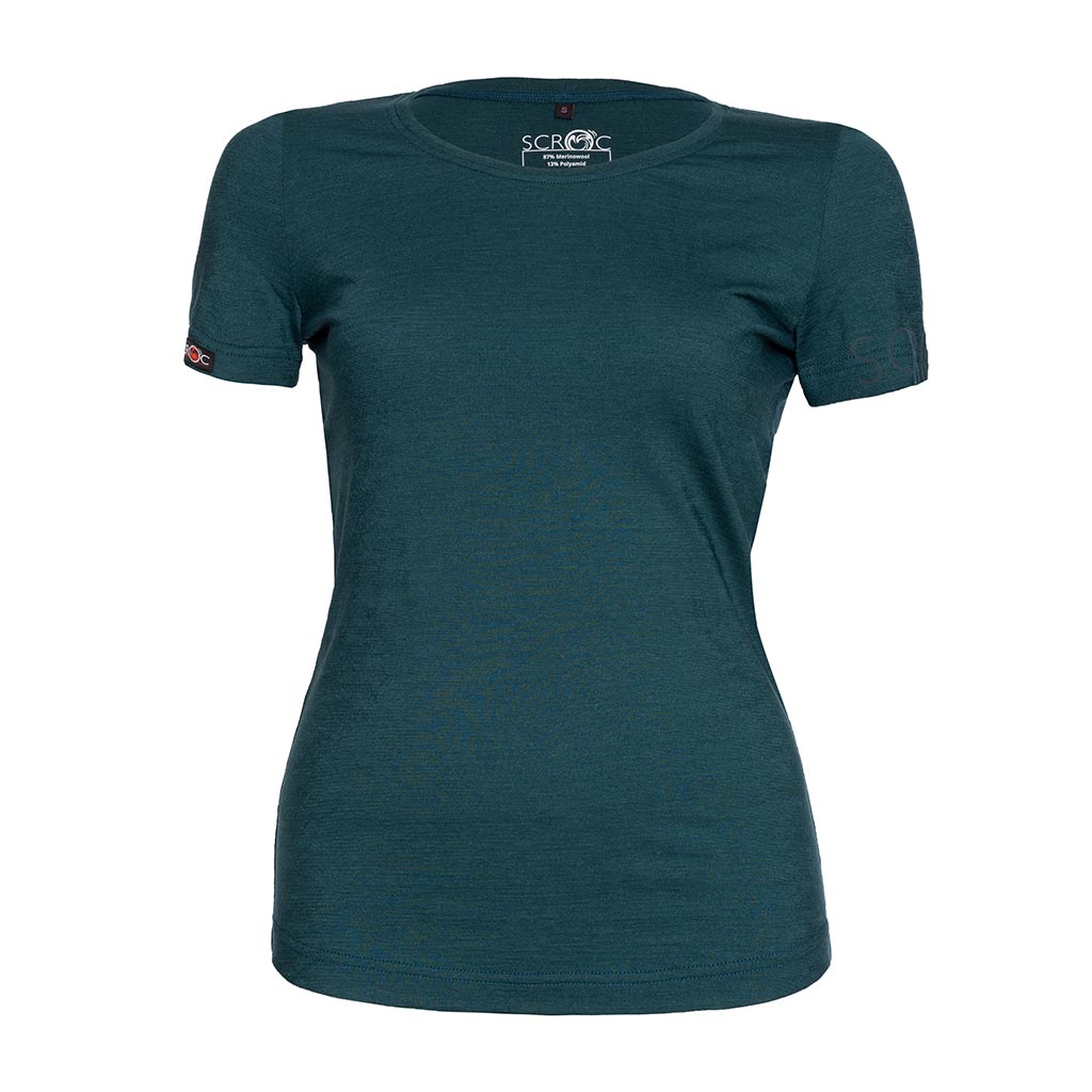 Merino Shirt 160 Flui w petrol für Damen von SCROC