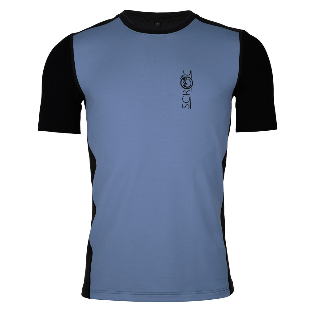 Merino Shirt 190 Bero m stahlblau für Herren von SCROC