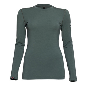 Merino Shirt 190 Junto langarm w dunkler salbei für Damen von SCROC.