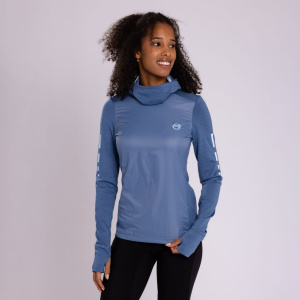 Merino Shirt 220 Hela langarm w stahlblau für Damen von SCROC Merino Shirt 220 Hela langarm w stahlblau für Damen von SCROC