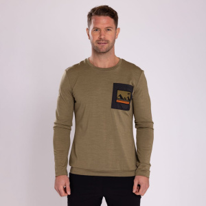 MerinoShirt 220 Pli langarm m khaki für Herren von SCROC MerinoShirt 220 Pli langarm m khaki für Herren von SCROC