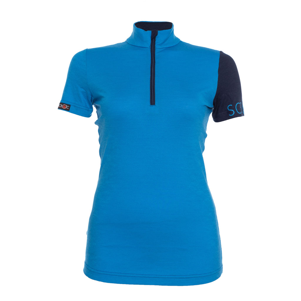 Merino Shirt 155 Valo w blau Damen von SCROC