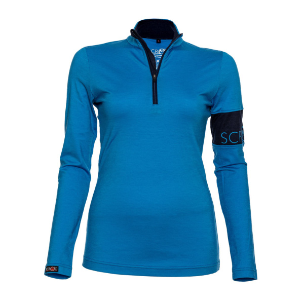 sMerino 155 Shirt Valo langarm w blau Damen von SCROC.