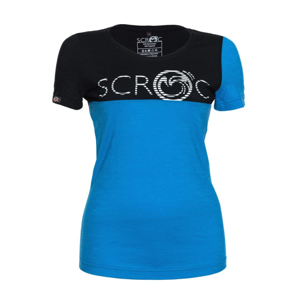 sMerino 160 Shirt Eblo w blau für Damen von SCROC.
