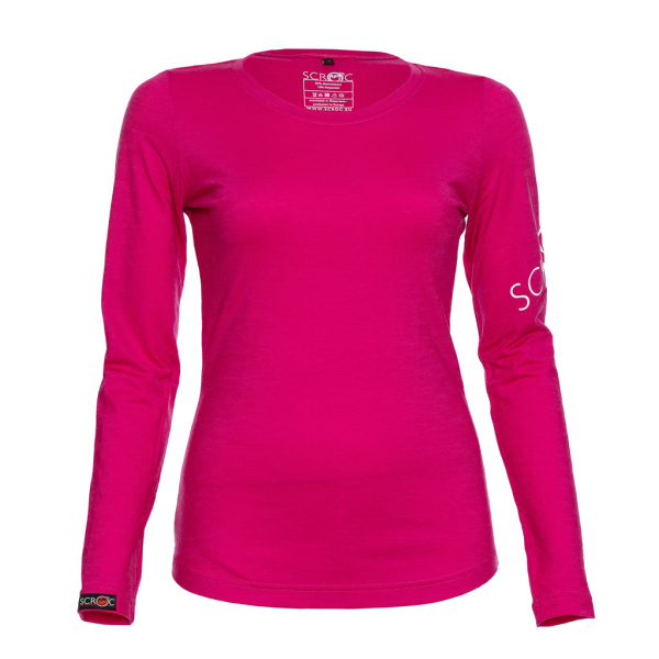 sMerino 160 Shirt Etera langarm w pink für Damen von SCROC.