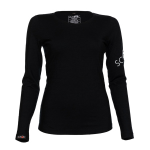 sMerino 160 Shirt Etera langarm w schwarz für Damen von SCROC.