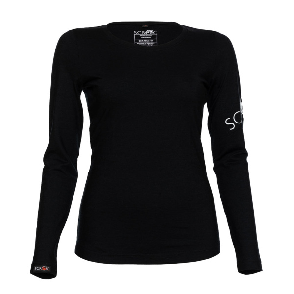 sMerino 160 Shirt Etera langarm w schwarz für Damen von SCROC.