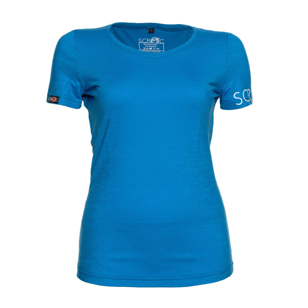 sMerino 160 Shirt Etera w blau für Damen von SCROC.