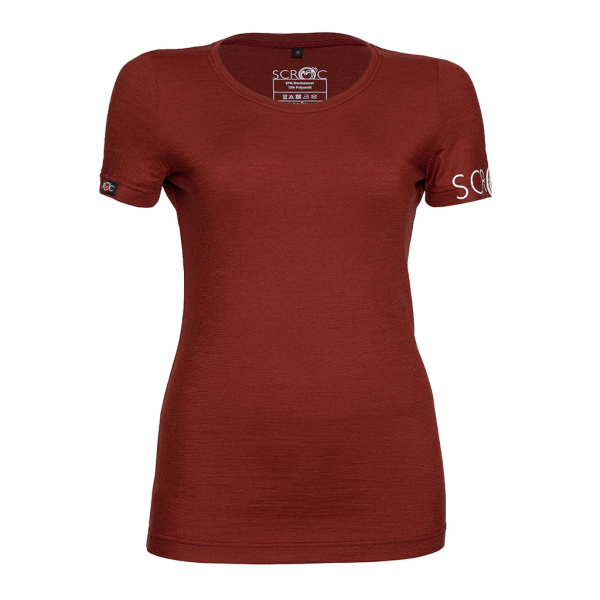 sMerino 160 Shirt Etera w rostbraun für Damen von SCROC.