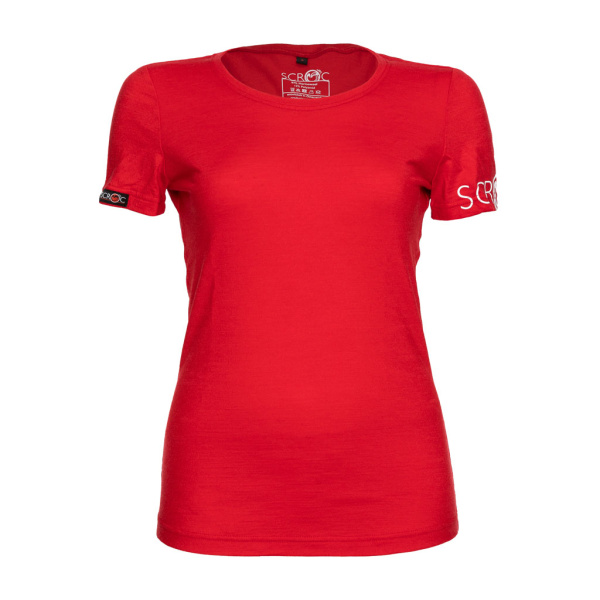 sMerino 160 Shirt Etera w rot für Damen von SCROC.