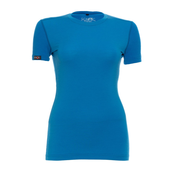 sMerino 190 Shirt Junto w blau für Damen von SCROC.