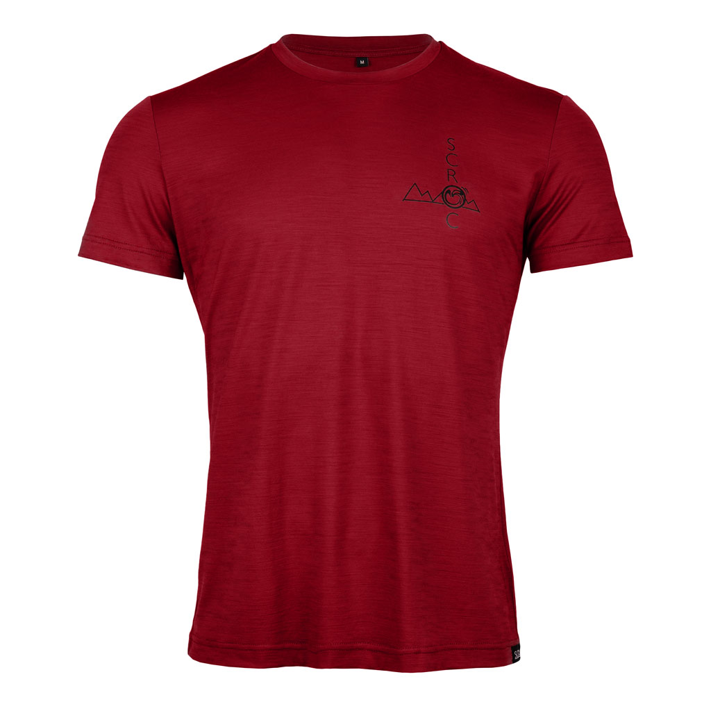 Merino Shirt 155 Avelo m dunkelrot für Herren von SCROC