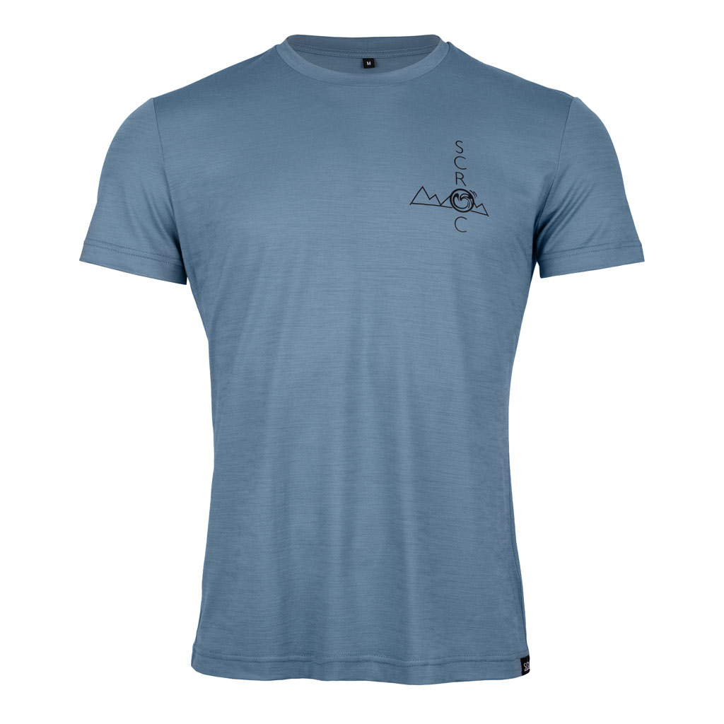 Merino Shirt 155 Avelo m eisblau für Herren von SCROC