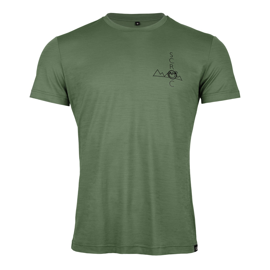 Merino Shirt 155 Avelo m olivgrün für Herren von SCROC