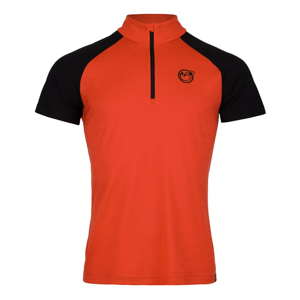 Merino Shirt 155 Kafo m blutorange für Herren von SCROC
